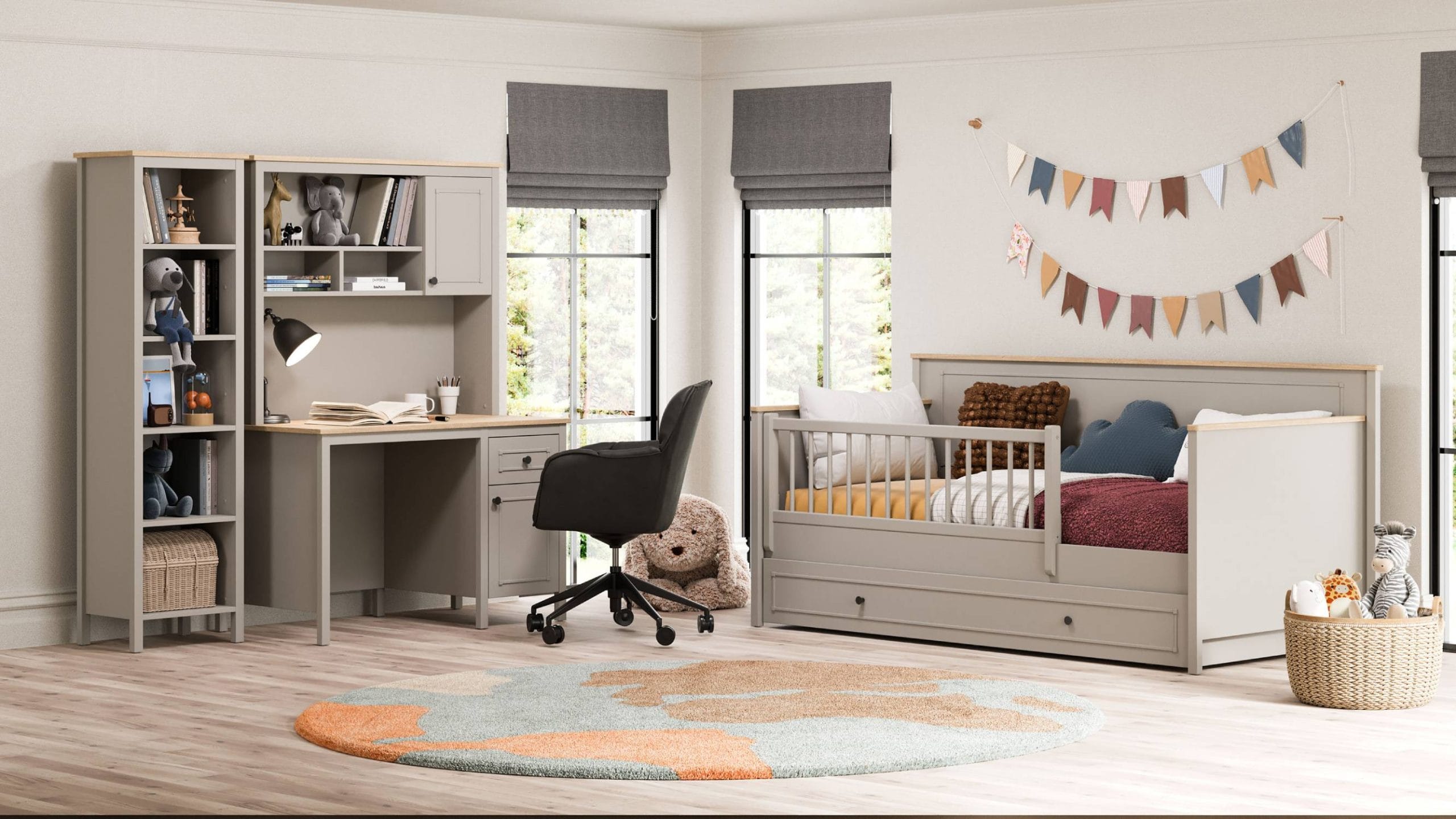 SENTO TODDLER BED U GREY