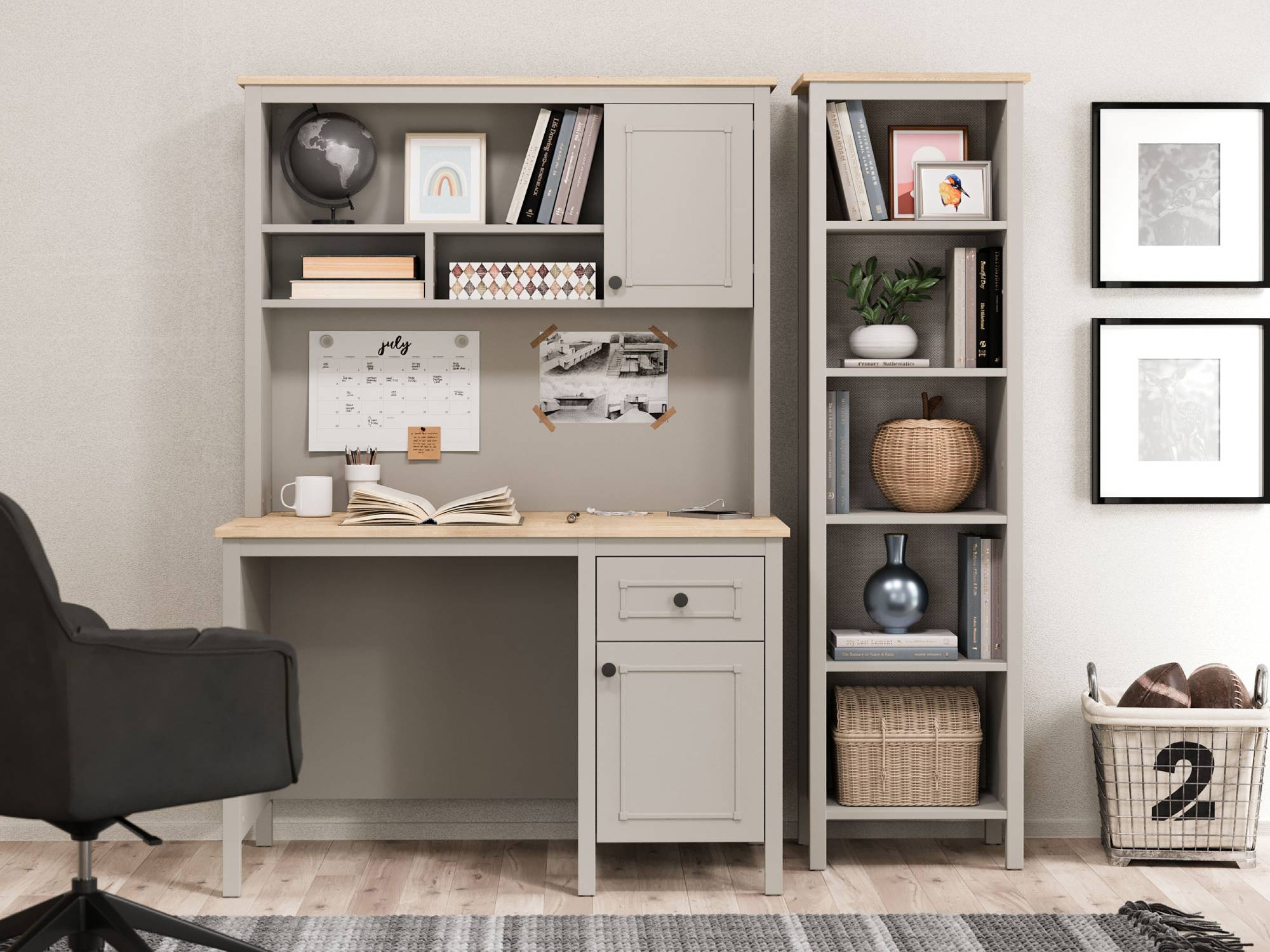 SENTO STUDY DESK  U GREY