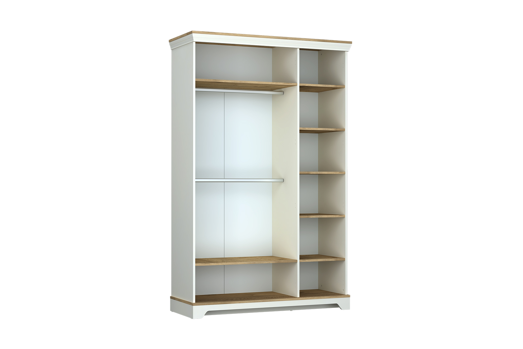 MONTE 3 DOORS WARDROBE CREAM