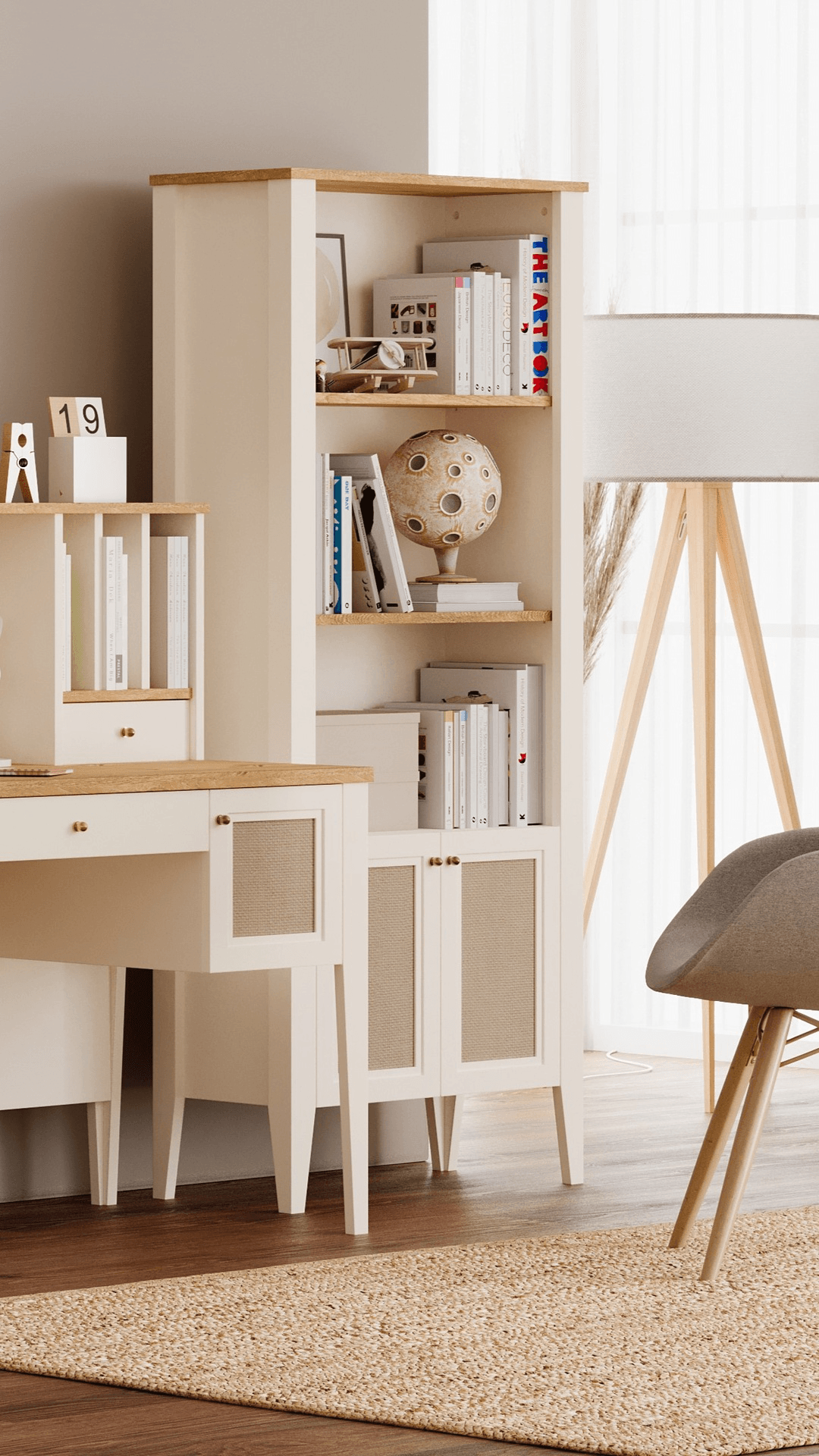 CORSO BOOKSHELF U CREAM