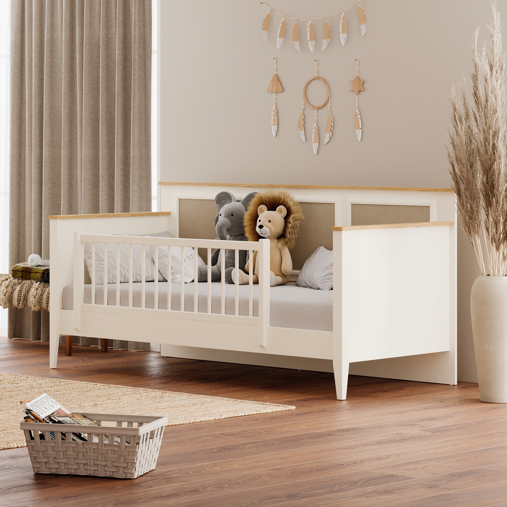 CORSO TODDLER BED U CREAM