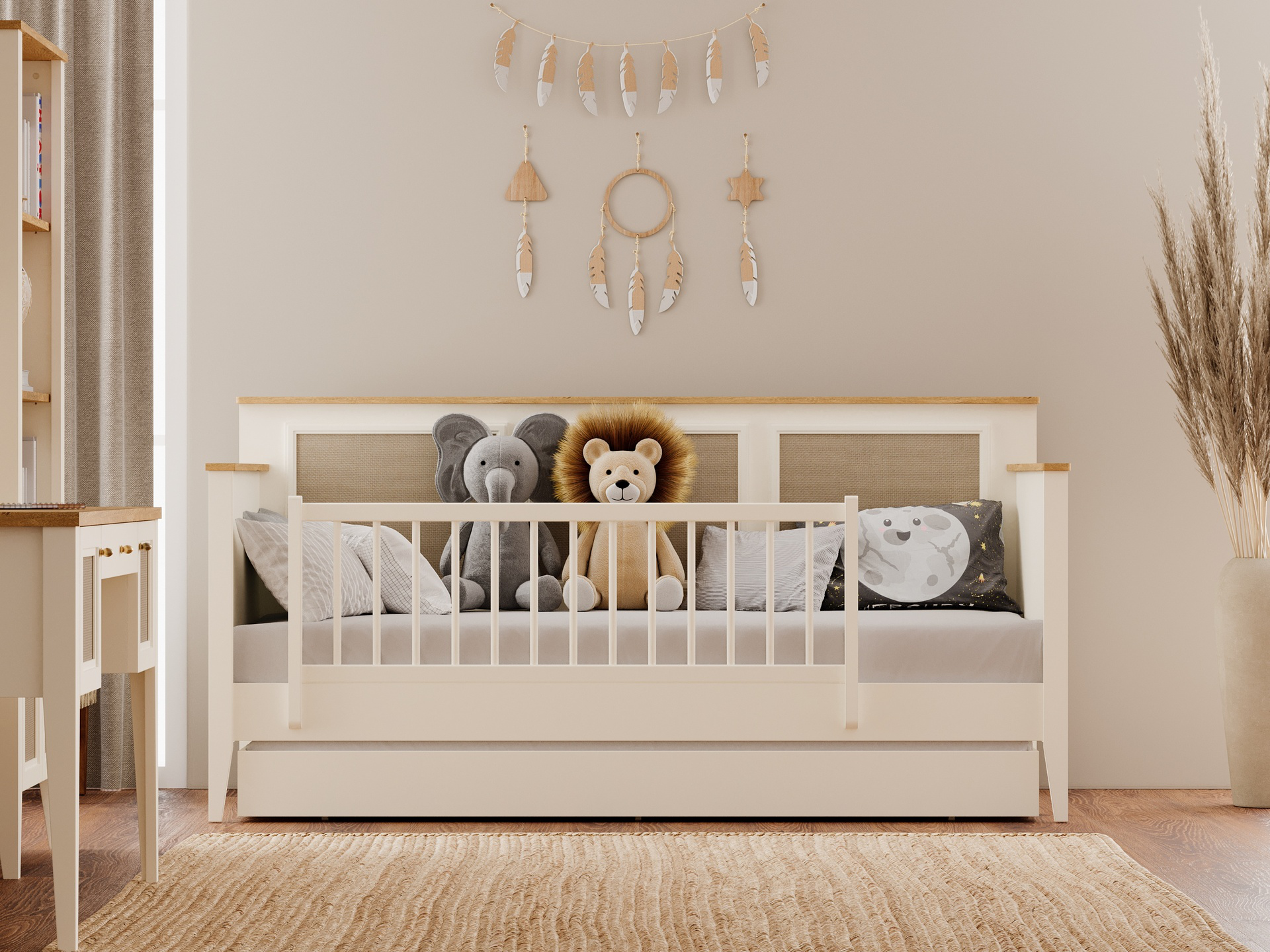 CORSO TODDLER BED U CREAM