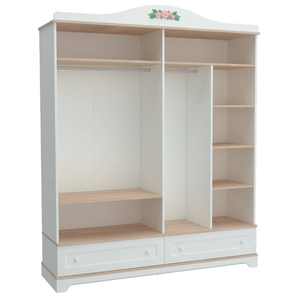 BIANCA 4 DOORS WARDROBE ULTRA WHITE