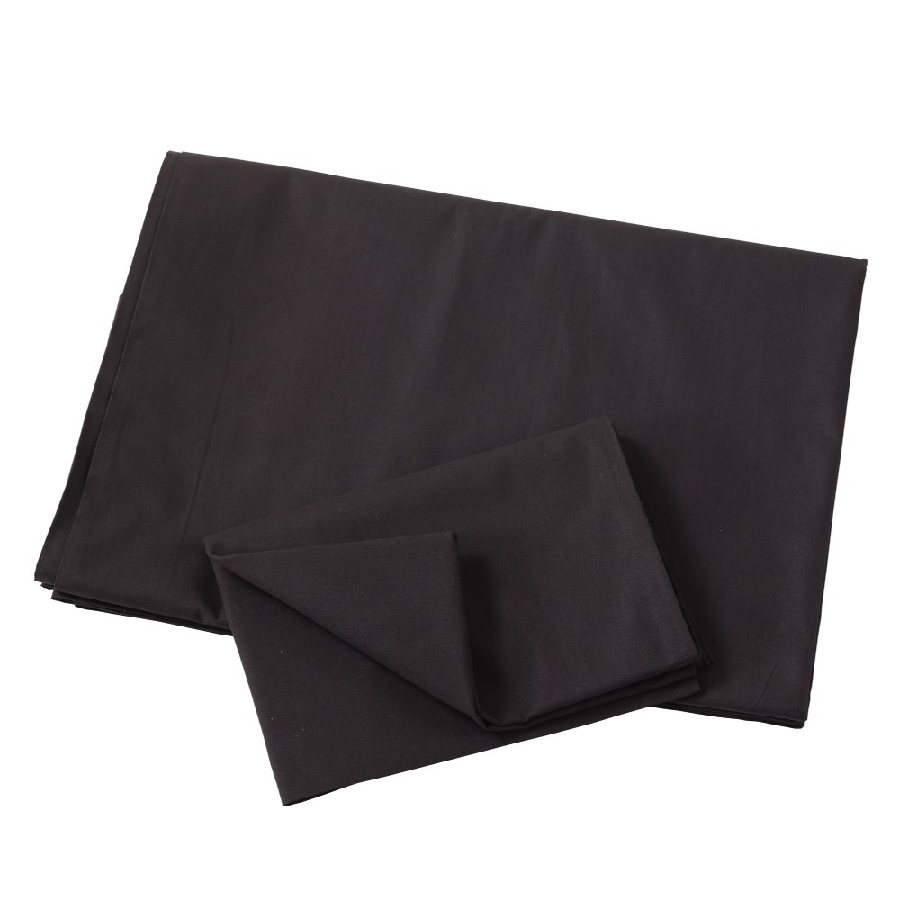 COTTON SHEET SET BLACK 180X260
