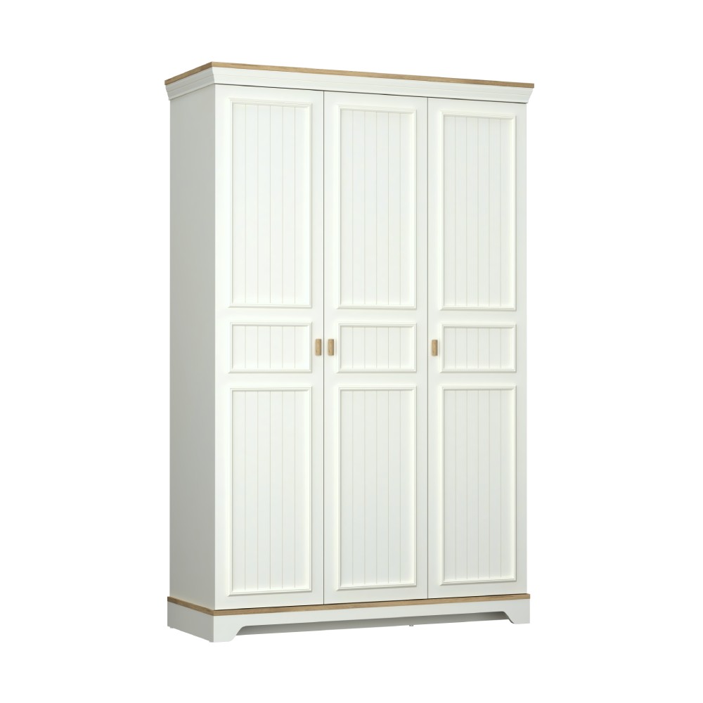 MONTE 3 DOORS WARDROBE CREAM
