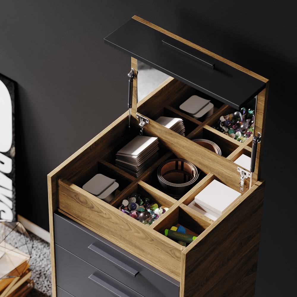 LEGEND CHEST OF DRAWERS U WALNUT_DGR